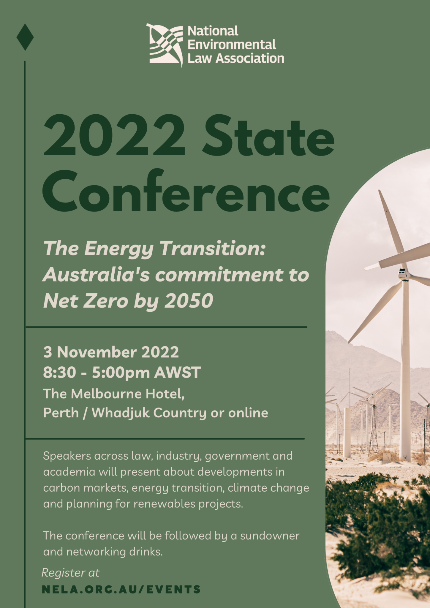 NELA(WA) 2022 State Conference The Energy Transition Australia's