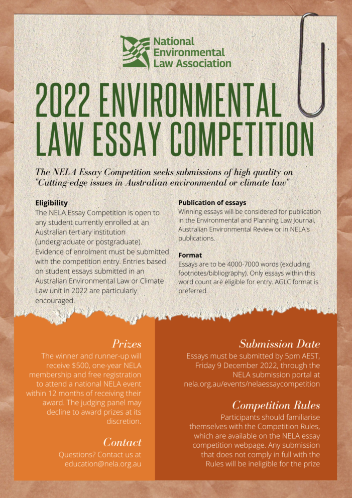 legal essay writing competition 2022