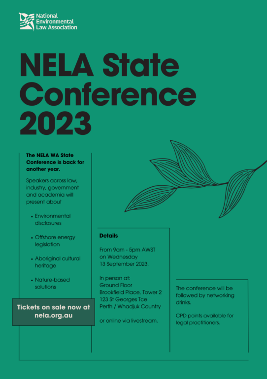 NELA WA State Conference 2023 National Environmental Law Association